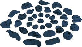35 Klettergriffe für ca. 3-5 m² blau