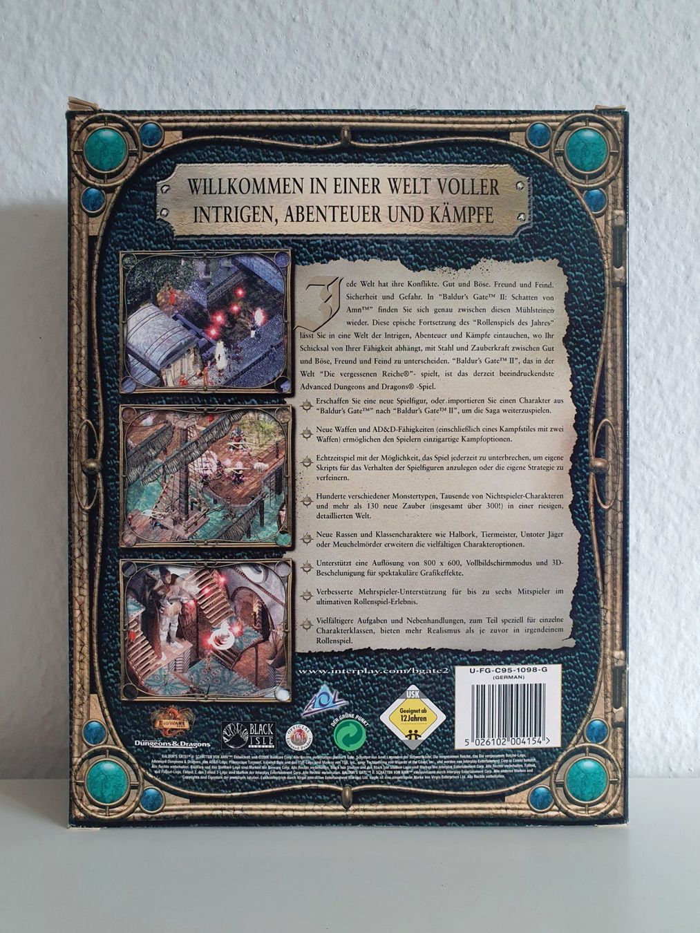 Spiele: PC Game Baldur's Gate II mit Add-On (2000+) Big Box – Gebraucht aus Greifensee von perfectioN88 5