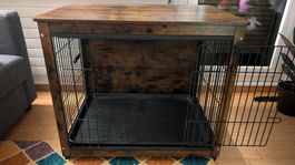 Kleintierbox im eleganten Stil mit Ablagefläche