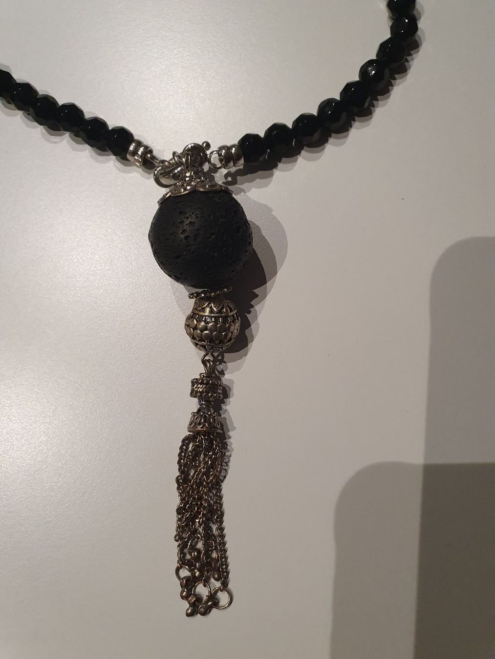 Catenine: Lange Perlenkette, schwarz Modeschmuck – Usato da Heinrichswil venduto da sabi2809 4