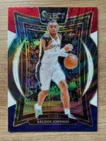 NBA Keldon Johnson RWB PRIZM Concourse  Select 24/25