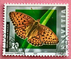Nr.1062 Grosser Permutterfalter Schmetterlinge GESTEMPELT 