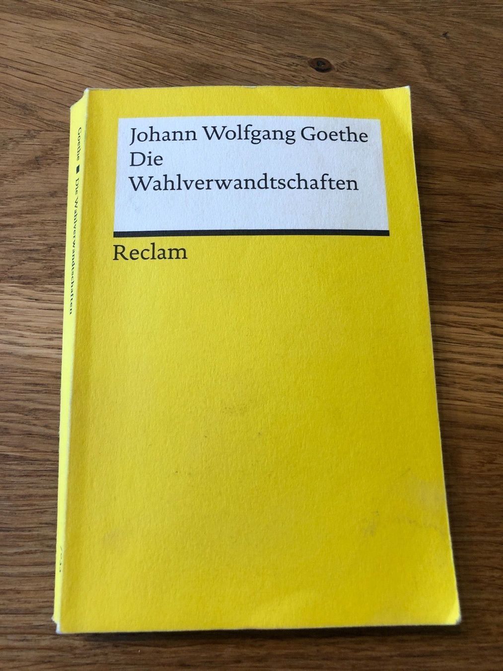 Libri: Die Wahlverwandschaften Goethe – Usato da Goldingen venduto da books4bucks