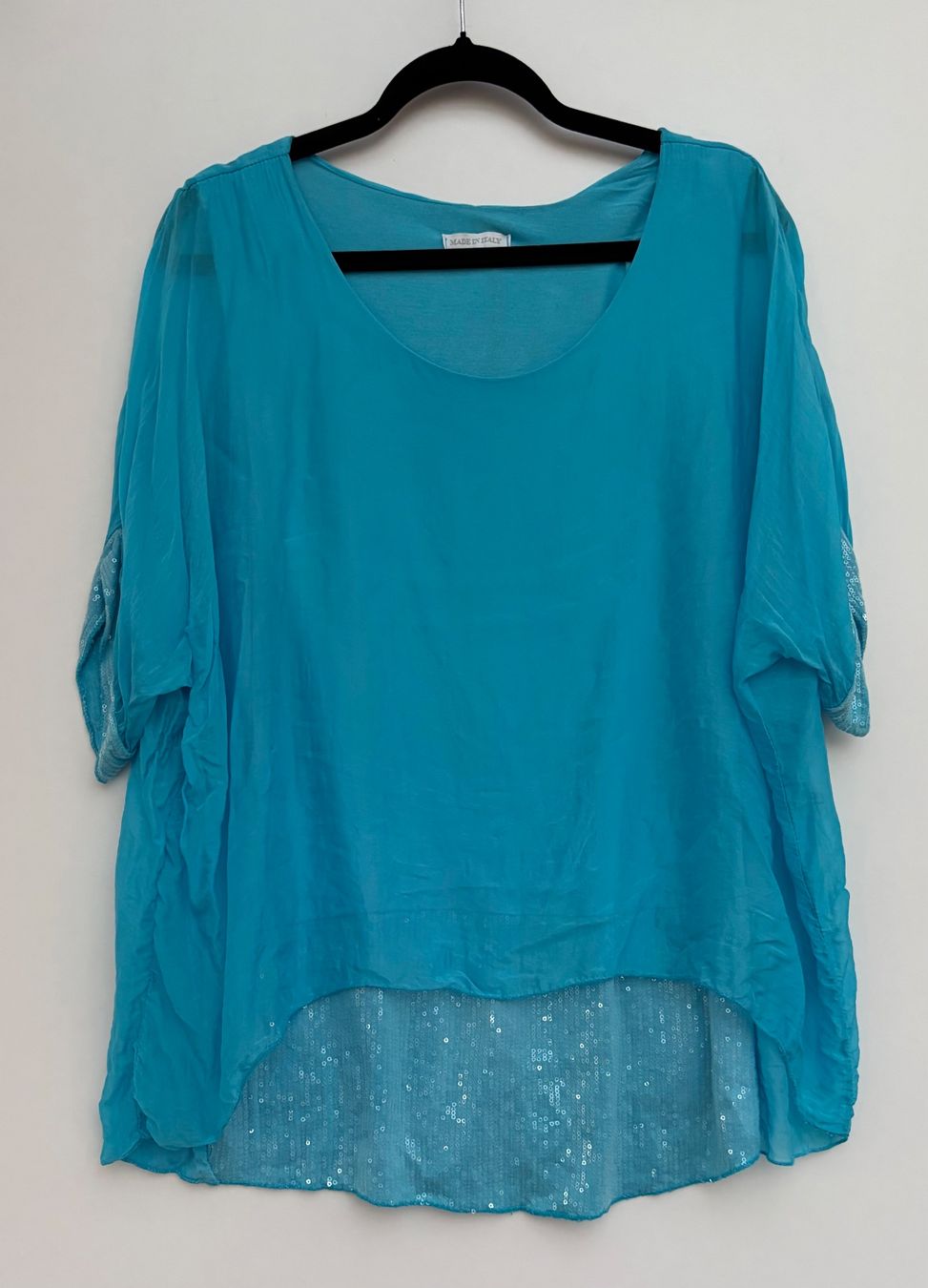 Camicette: Made in Italy Bluse mit Seide Gr.L – Usato da Unterägeri venduto da Jutka_04 2