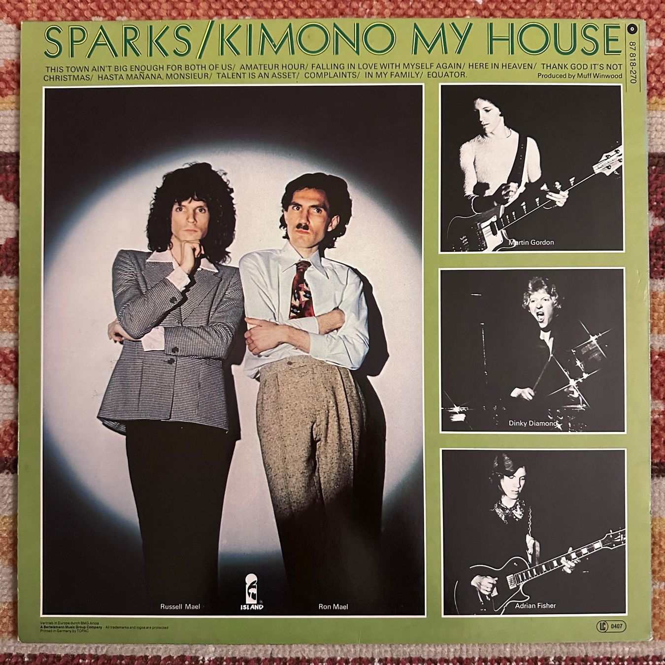 Dischi in vinile: LP - Sparks - Kimono My House – Usato da Breganzona venduto da Onairda75 1