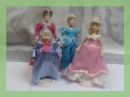 Disney Aschenputtel Cinderella Puppen Set, Vintage, Rarität!