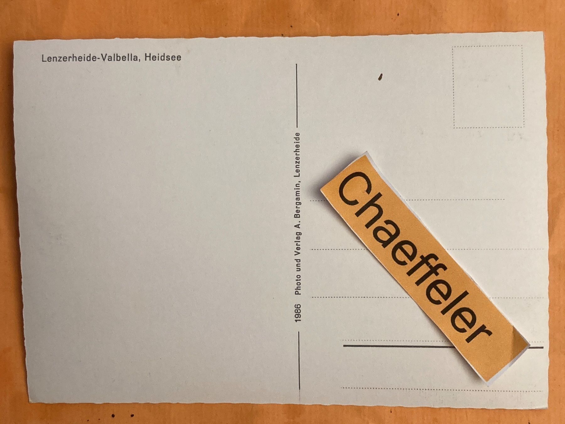 Ansichtskarten: Lenzerheide-Valbella, Heidsee – Gebraucht aus Zürich von Chaeffeler 1