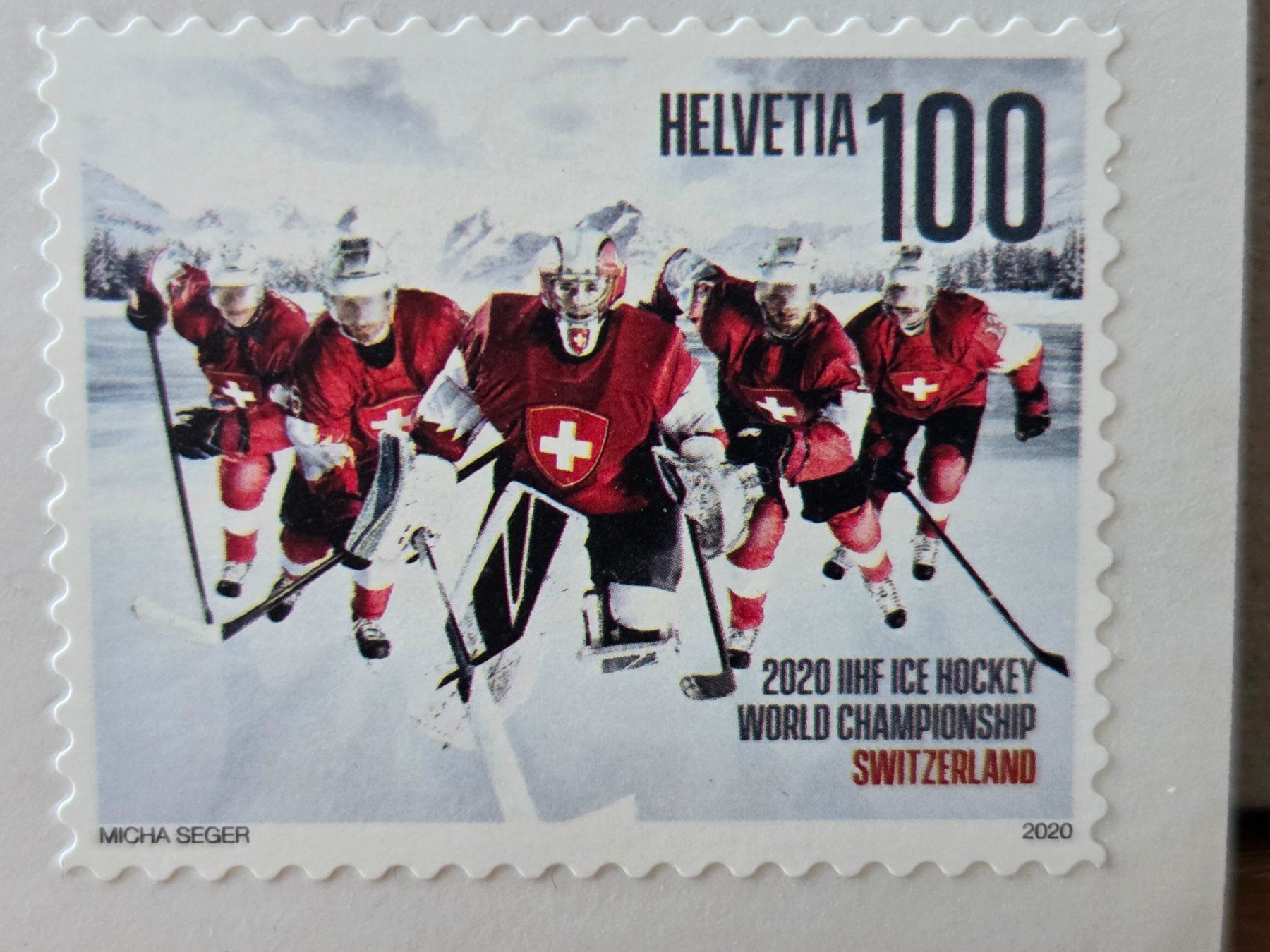 Tutti i francobolli: Bogen Eishockey WM 2020 verschobener Druck – Usato da Rickenbach SO venduto da Bytebull 4