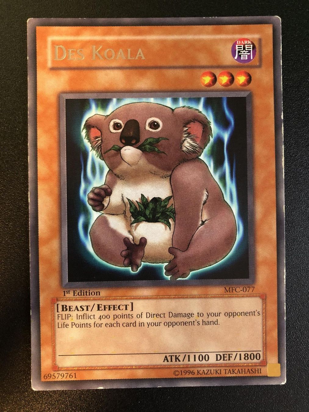 Yugioh Carte collezionabili: Yu-gi-oh Des Koala 1. Edition – Nuovo (secondo la descrizione) da Windisch venduto da sevenless91