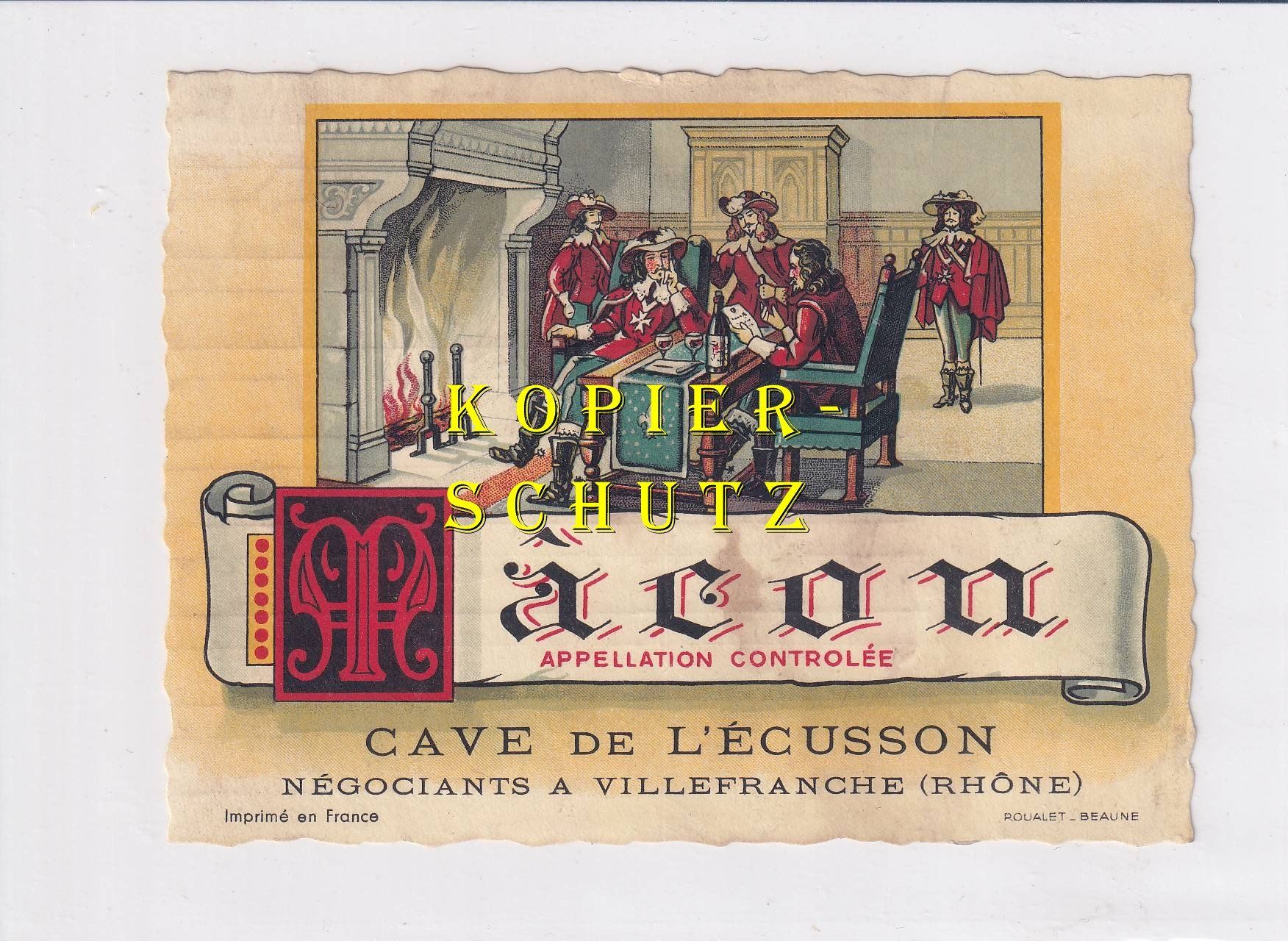 Papiere: Etikette - Mâcon /bd – Gebraucht aus Hombrechtikon von Rudolf07