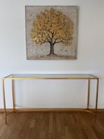 Eleganter Konsolentisch aus Glas & Gold