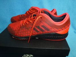 ADIDAS SPORTSCHUHE ROT SCHWARZ MIT ORIGINALKARTON GR 41