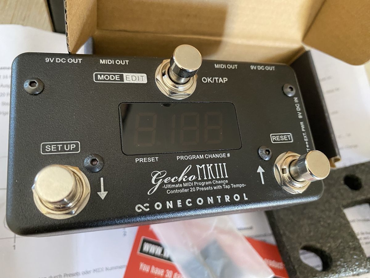 Strumenti musicali: One Control Gecko MKIII - MIDI Footswitch Controller – Nuovo e nell'imballaggio originale da Burgdorf venduto da justearcandy
