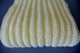 weicher Rippschal *vanilla girl* 214 cm *neu