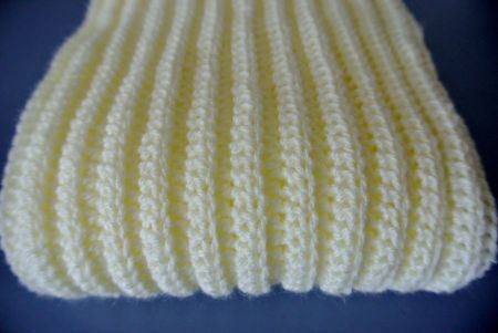 weicher Rippschal *vanilla girl* 214 cm *neu