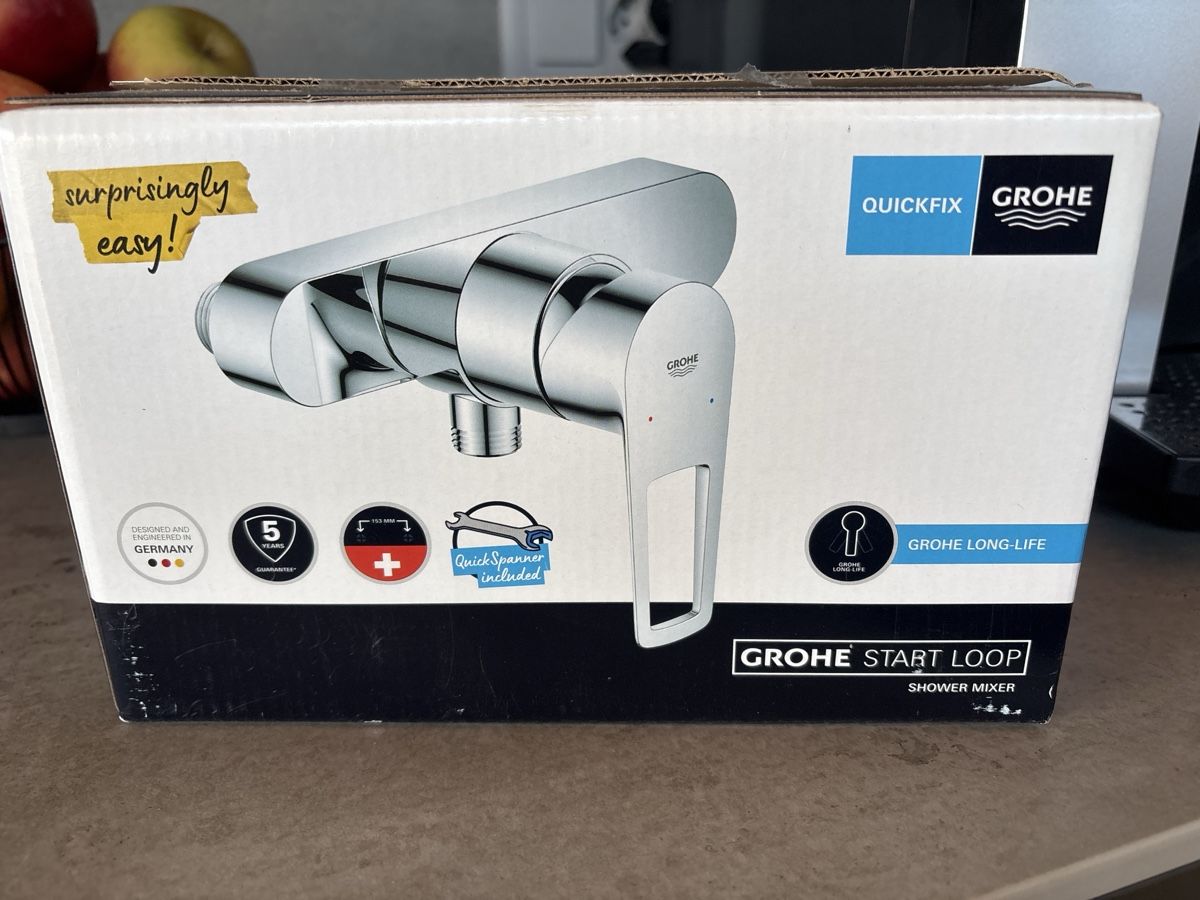Grohe Rubinetteria: Grohe Start Loop Duscharmatur Quickfix neu – Nuovo e nell'imballaggio originale da Rickenbach ZH venduto da mar_p6sg
