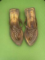 SUMMERTIME - Vintage Styl Flip-Flops, bronce, 38