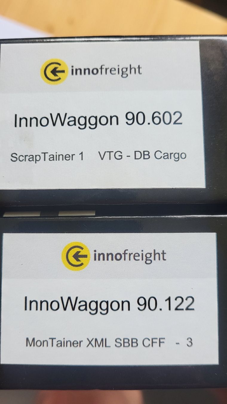 Modellini di ferrovie: Bmodels 90122/90602 Innowagons SBB und DB – Nuovo e nell'imballaggio originale da Basel venduto da Lafadarsch 1
