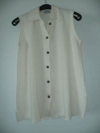 Häkelbluse in Grösse L in Farbe creme