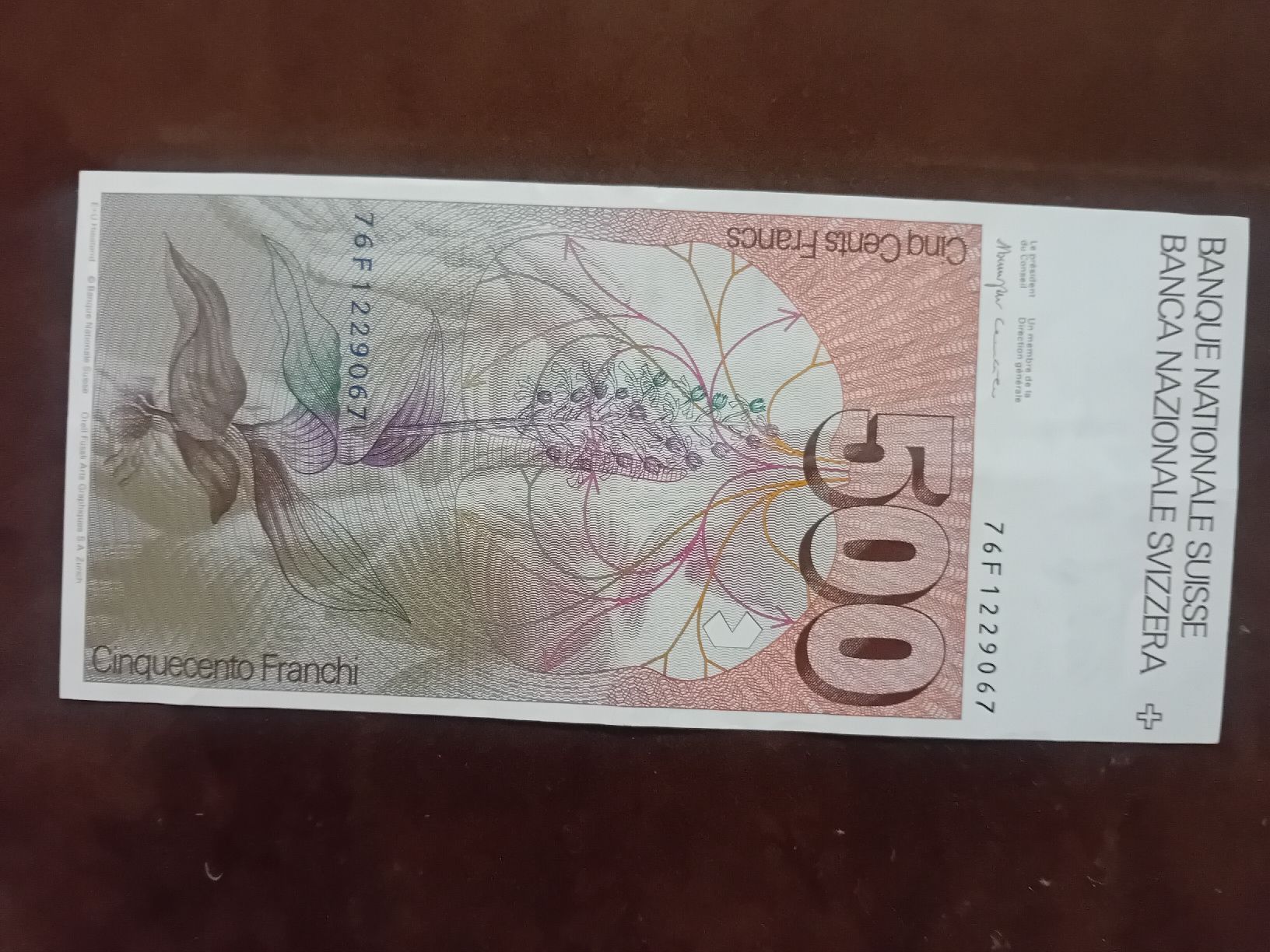 Banconote: Banknote 500 Franken 1976 – Usato da Muralto venduto da Alex1912 1