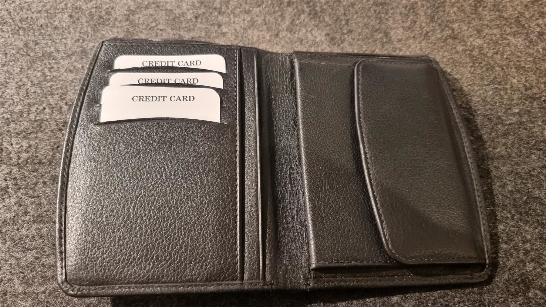 Brieftaschen: Portemonnaie Leder in schwarz – Neu (gemäss Beschreibung) aus Rebstein von James-Dean 2