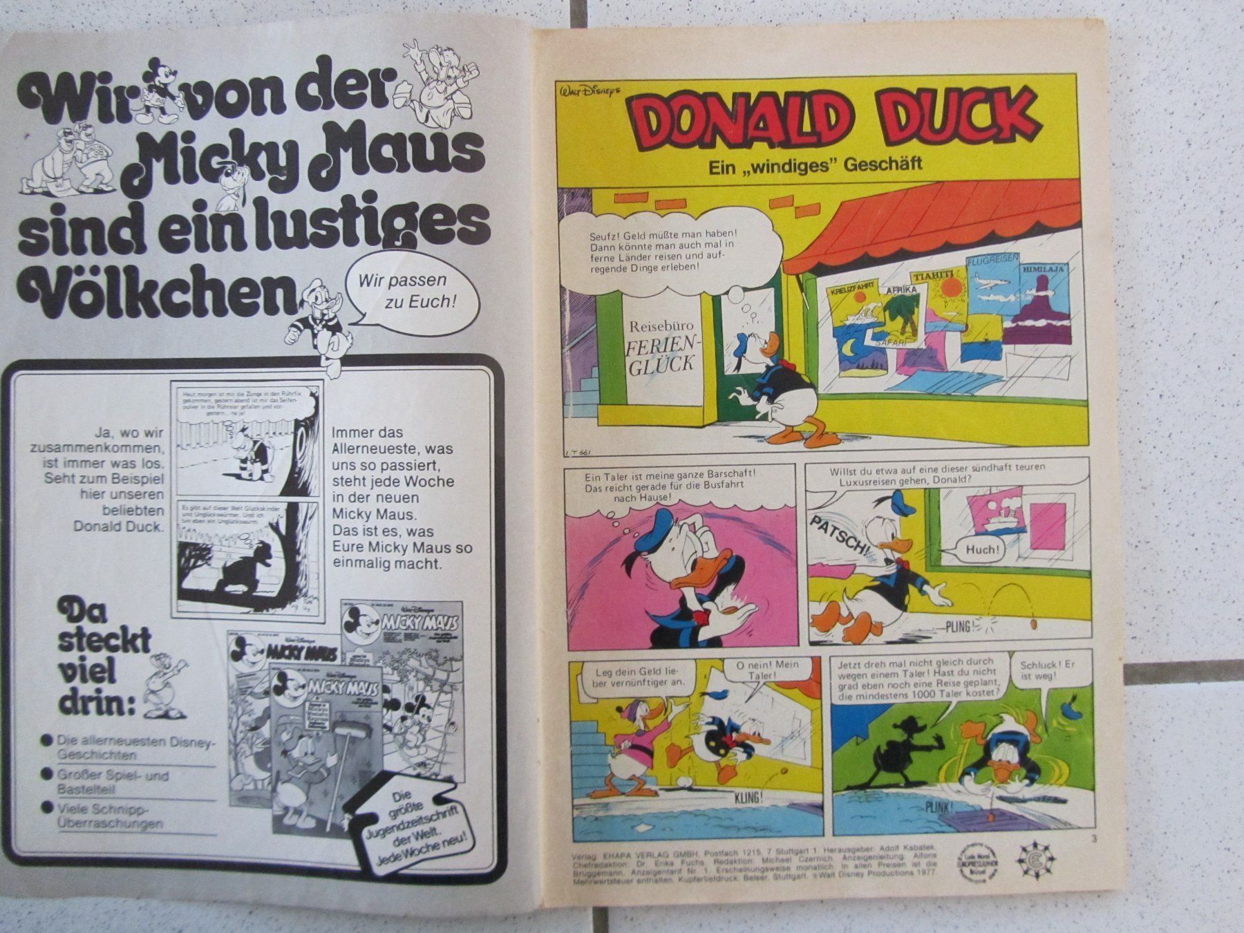 BD: Micky Vision Comic 1977 – D'occasion à Weiningen ZH par dietsch57 1