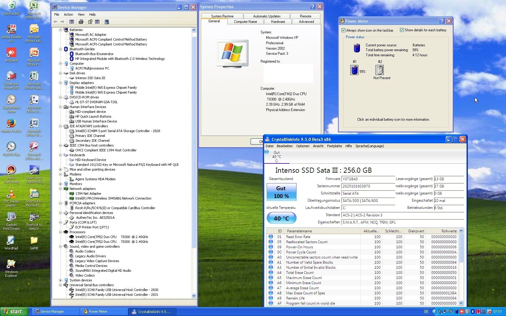 Compaq Notebook: HP Compaq 6710b 15.4, SSD, Windows XP SP3 MUI & Office 2007 – Usato da MAGDEN venduto da GoldenEagle2020 6