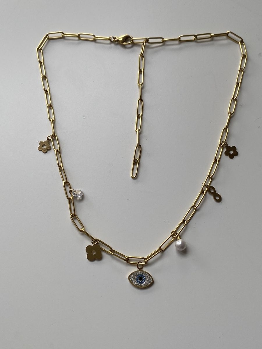 Ketten: 18KGP Charms Halskette – Neu (gemäss Beschreibung) aus Givisiez von dor_xb9k 2