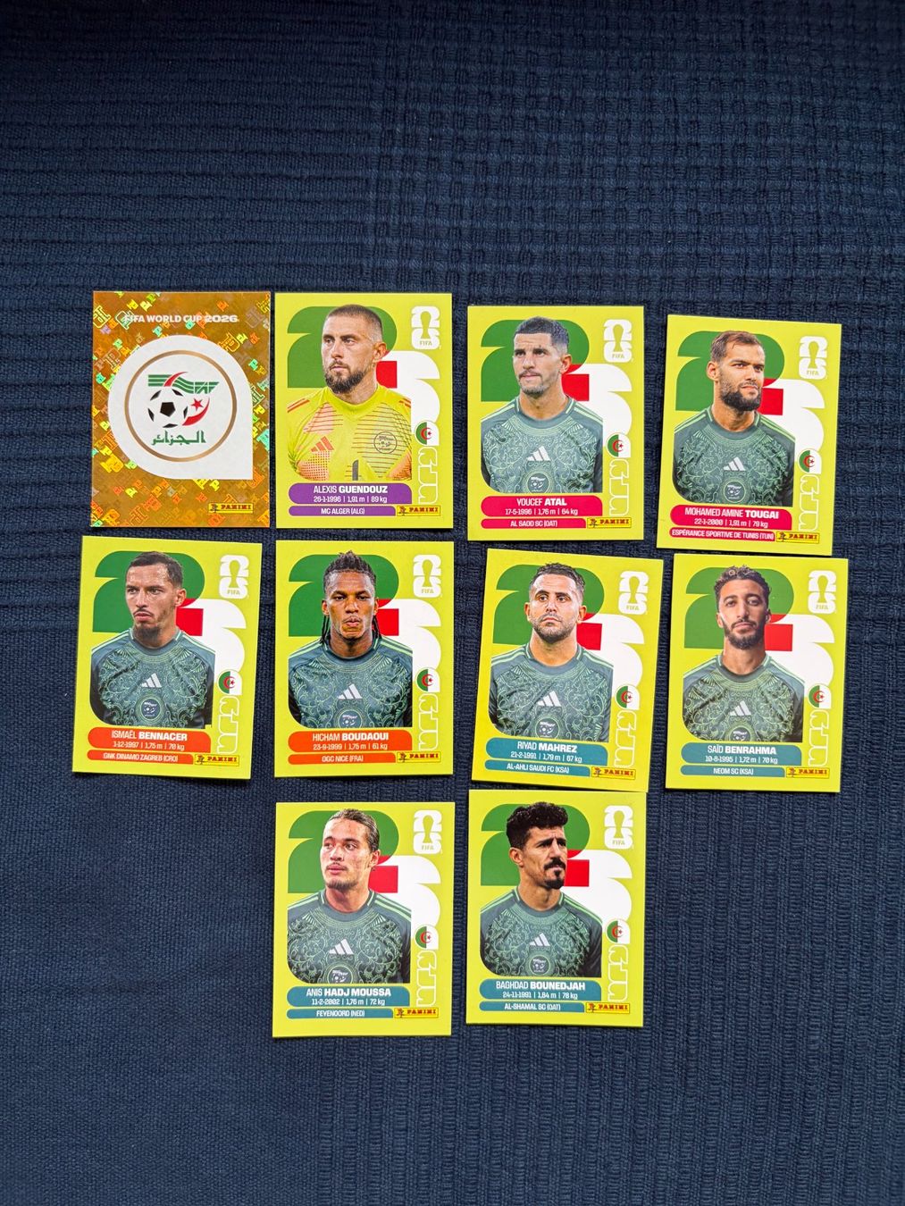 Panini Carte collezionabili: 10 Panini Sammelbilder von Algerien – Usato da Thalwil venduto da kon_v82n