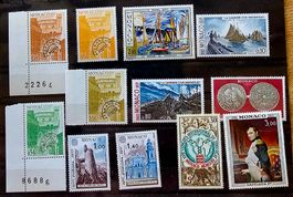 MONACO  timbres neufs ** des années 70