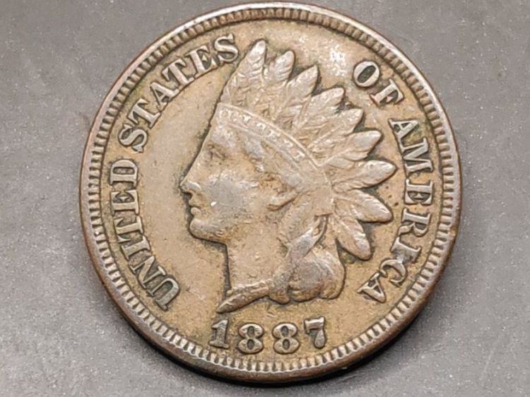 Toutes les monnaies: 1887 - 1 Cent "Indian Head Cent" – D'occasion à Sirnach par Trekk64 1