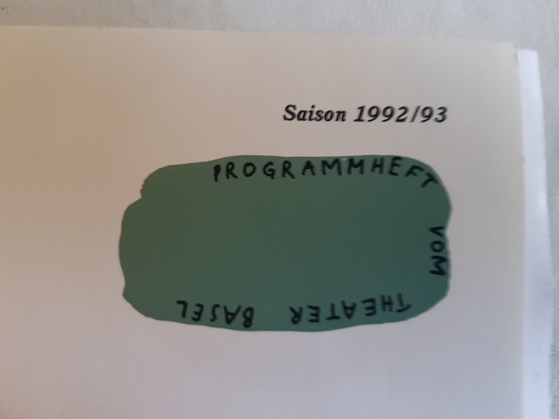 Documenti: Programmheft Theater Basel 1992/1993 – Usato da Walterswil BE venduto da Lonitti 1