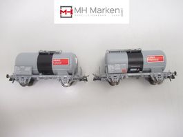 Roco 44113 2er Set Mineralölkesselwagen ESSO SBB CFF FFS OVP