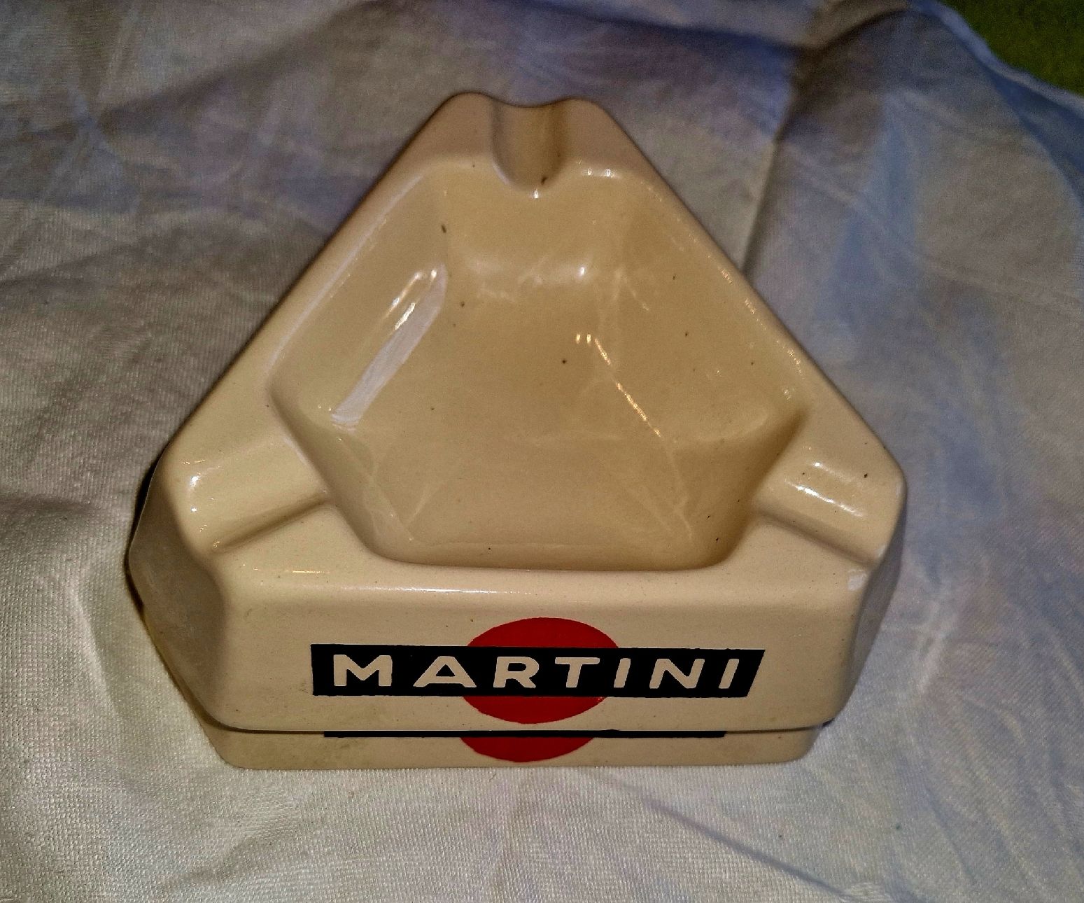 Martini Portacenere: 2x Martini-Aschenbecher . Beige TOP Zustand . – Usato da Willisau venduto da mar_j55v 3