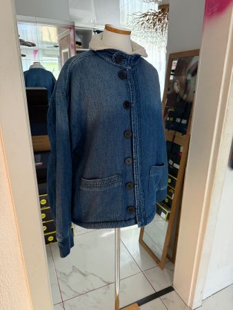 Guess Jeansjacke mit Teddyfutter, Gr. M - Winterjacke!