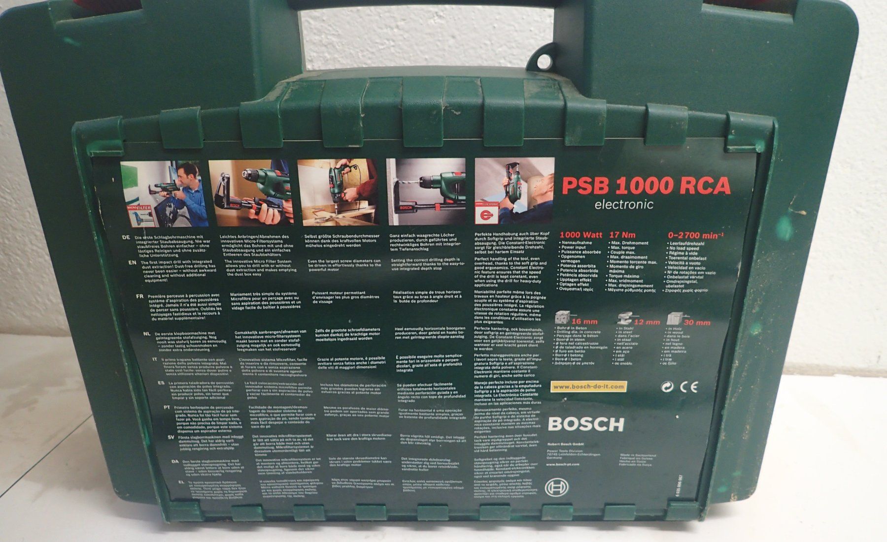Bosch Trapani: Bosch perceuse à percussion PSB 1000 RCA – Usato da Lausanne venduto da Biquette6 5
