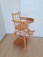 Chaise haute pour enfant en bois, antiquité des années 50-60