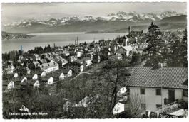 AK Thalwil gegen die Alpen, gelaufen nach Kreuzlingen