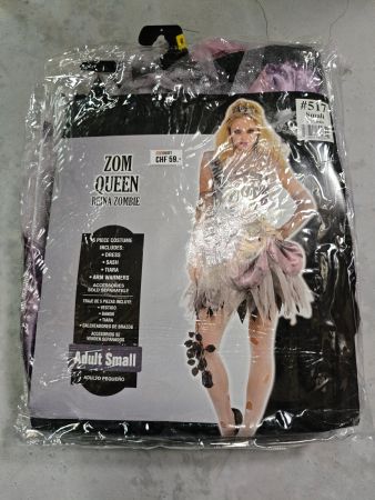 Zombie Königin Kostüm, Fasnacht oder Halloween, Grösse S