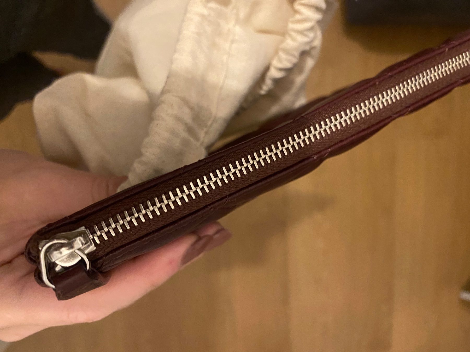 Chanel Borse da donna: chanel pochette clutch Bordeaux – Usato da Erlenbach ZH venduto da Vicky123456 7