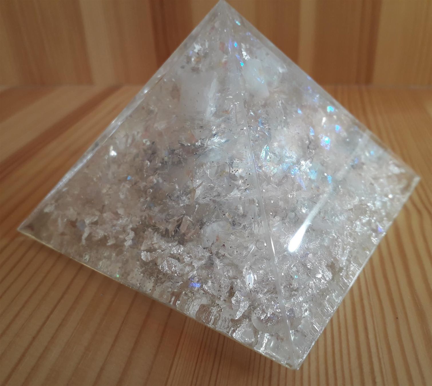 Pietre preziose: ORGONIT Pyramide Medium * MOND Mondstein – Nuovo e nell'imballaggio originale da Aeschi b. Spiez venduto da KRONLICHT