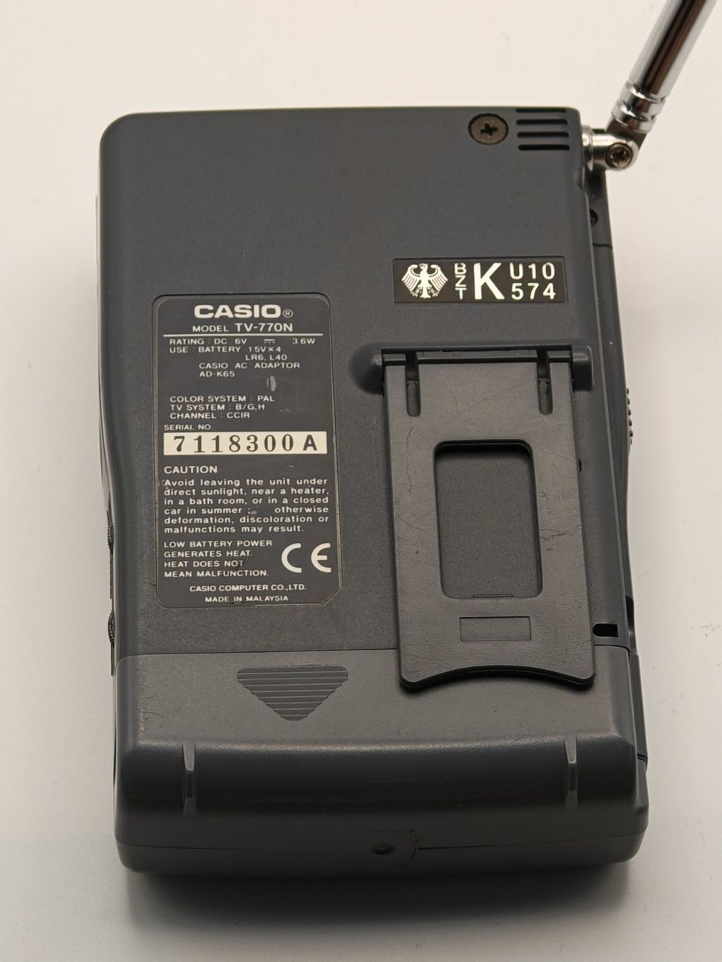 Televisori: Taschenfernseher Casio TV-770 – Usato da Thun venduto da Kankii 4