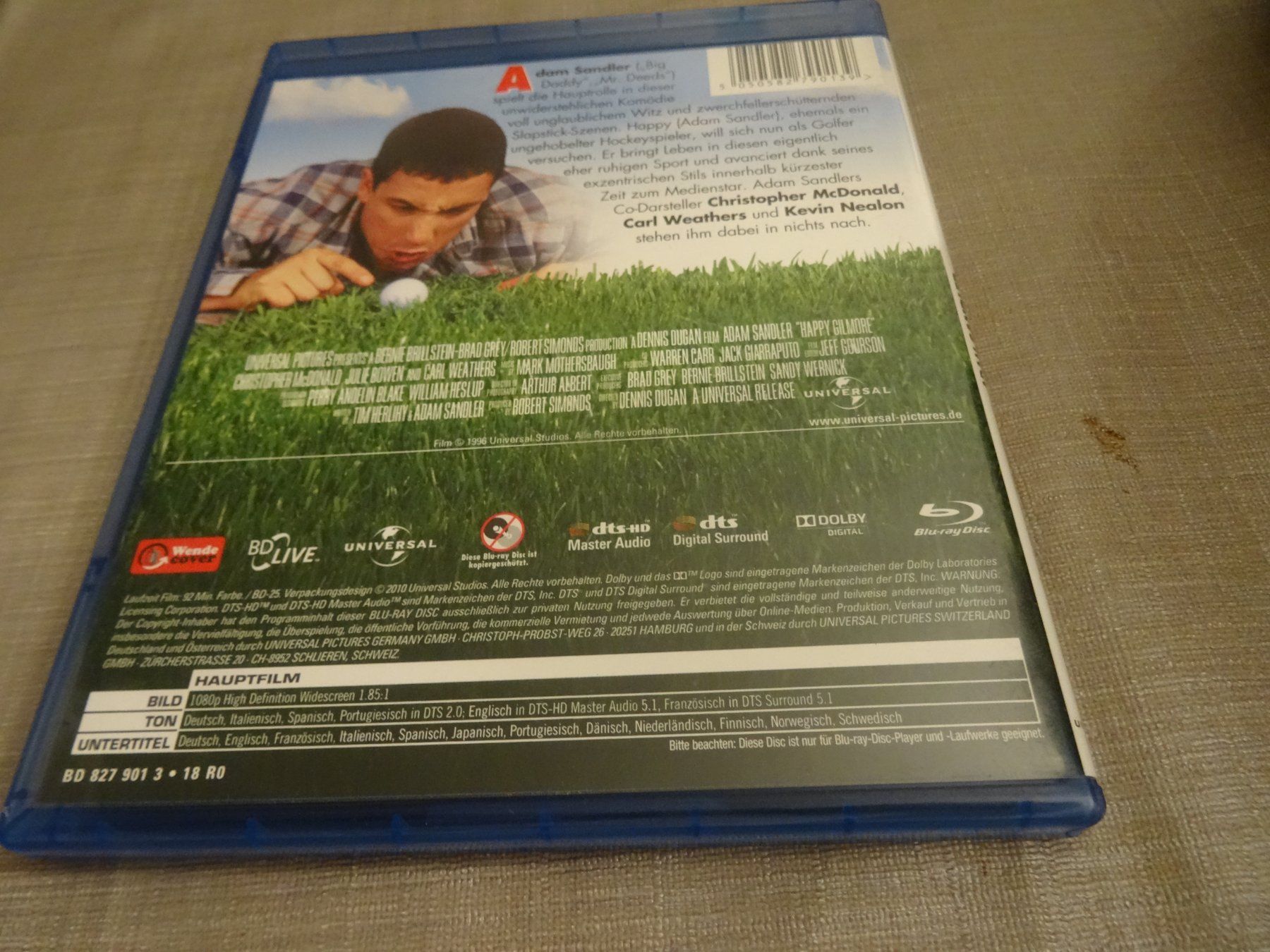 Tutti i DVDs: Happy Gilmore - Adam Sandler, Blu-ray – Usato da Olten venduto da Disc-Verkauf 2