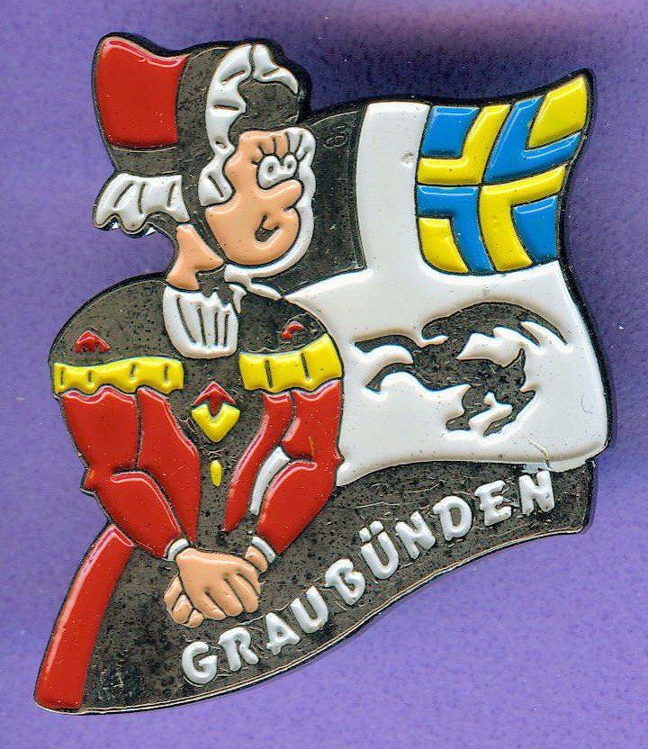 Placchette & Badge: Wappen & Tracht   GRAUBÜNDEN – Usato da Winterthur venduto da Sammleroase