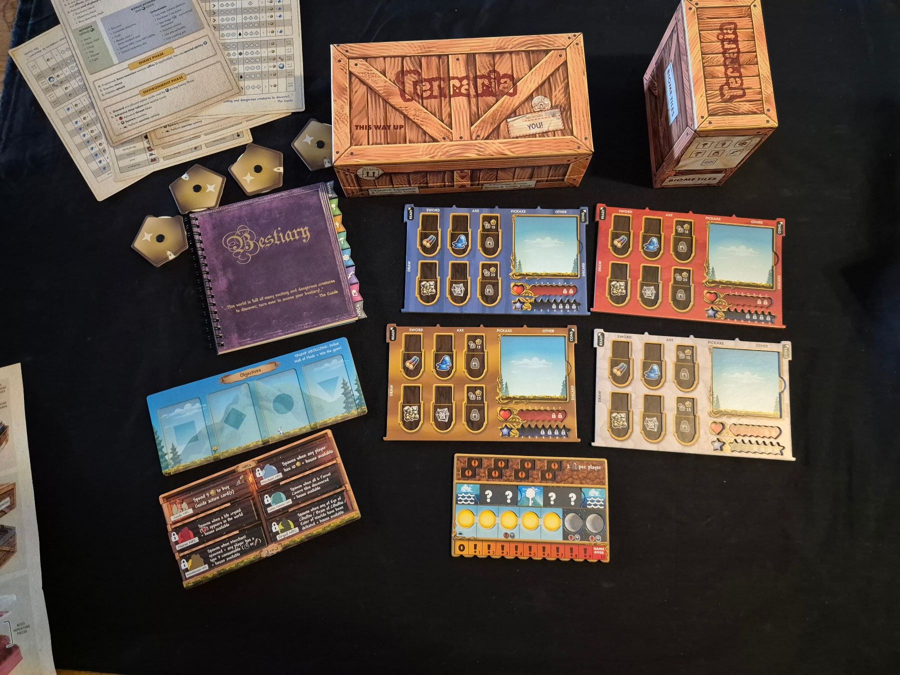 Jeux: Terraria The Board Game Hellstone Pledge – Neuf (Voir description) à Oberkirch LU par stefusch 3
