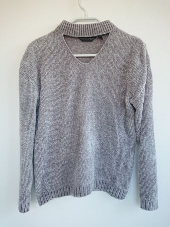 Damen Pullover Dorothy Perkins Gr. S 36 Grau 100% Polyester