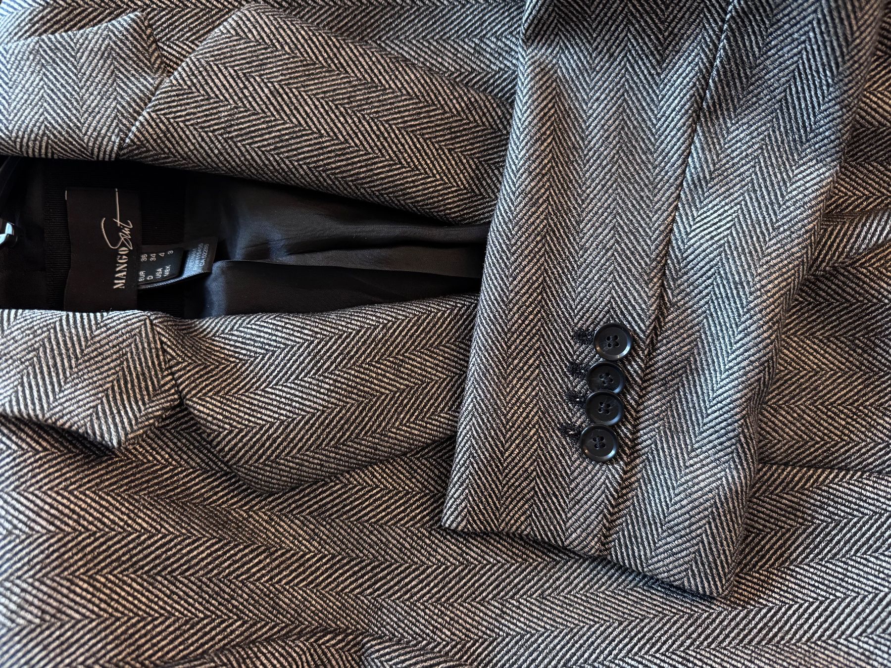 Mango Completi & Tailleur: Frauenanzug, Grau/Schwarz, Grösse 36 – Usato da Rapperswil BE venduto da NickiEdge 5