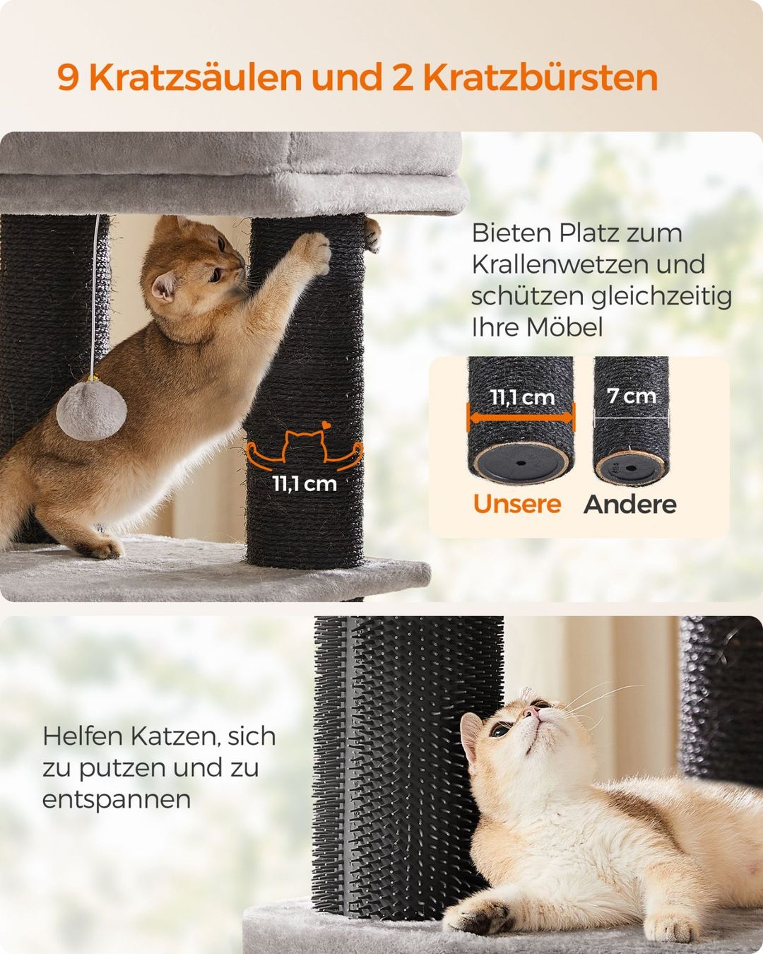 Tiragraffi: Kratzbaum Groß Katzenbaum Plattform Höhle HERMES – Nuovo (secondo la descrizione) da Lachen SZ venduto da MAMORU-MOEBEL 4