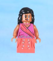 LEGO Minifigur Padma Patil - Dark Pink and Coral Sari