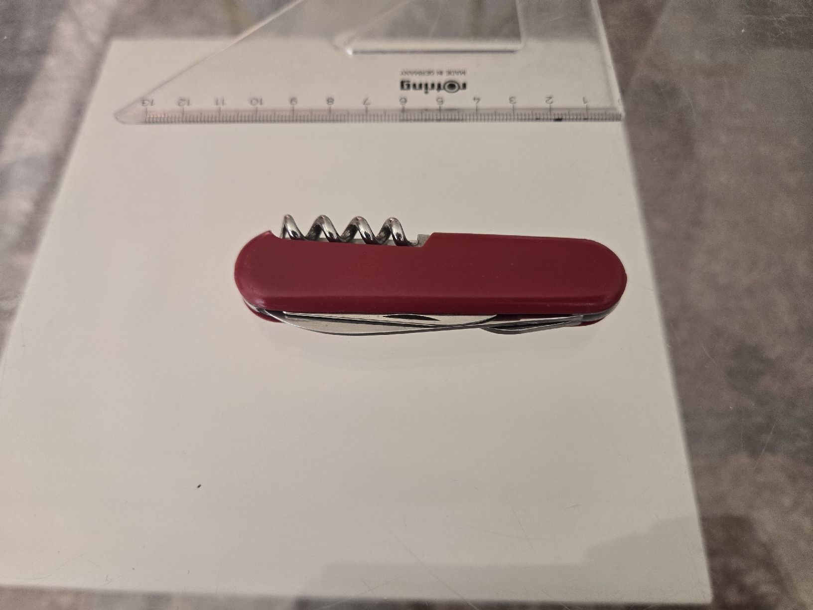 Wenger Taschenmesser: Wenger Schweizer Taschenmesser – "TEMCORR" Edition | Rot – Gebraucht aus Bussigny von Kfdlt 1